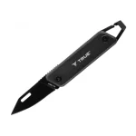 Hoge Kwaliteit True Utility Modern Keychain Knife, TU7060N, 4 cm rozsdamentes acél penge, multifunkcionális, eloxált alumínium markolat