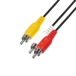 Merkproduct Home A 4X audió kábel, 3 RCA dugó-3 RCA dugó, 1,5 m