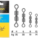 Hi speed double rolling swivel A-04 - BN/12 Koop Vandaag
