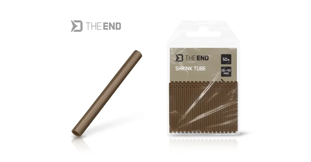 Tijdelijk Beschikbaar Delphin THE END zsugorcső / 50 db - 1,6 mm × 43 mm / barna