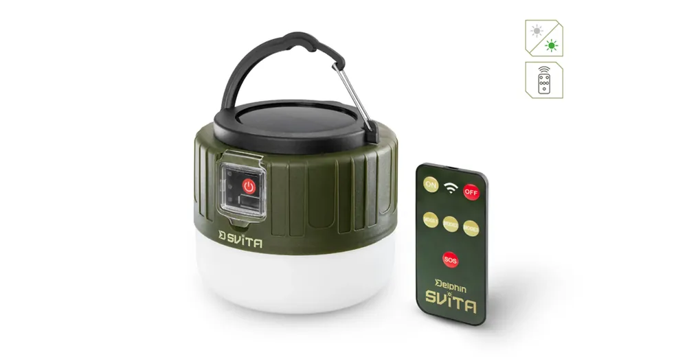 Delphin SVITA kemping lámpa távirányítóval - 4W/180lm/3600mAh Fabrieksprijs