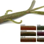 Aanbieding Rapture W. Crazy Lizard 12cm Motor Oil 10 db lágygumi csali