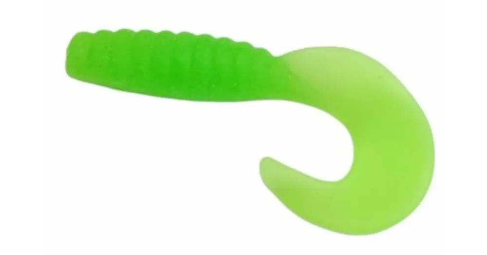 Lage Prijs Trabucco Yummy Bait Curly Tail green chartreuse 8 db plasztik csali