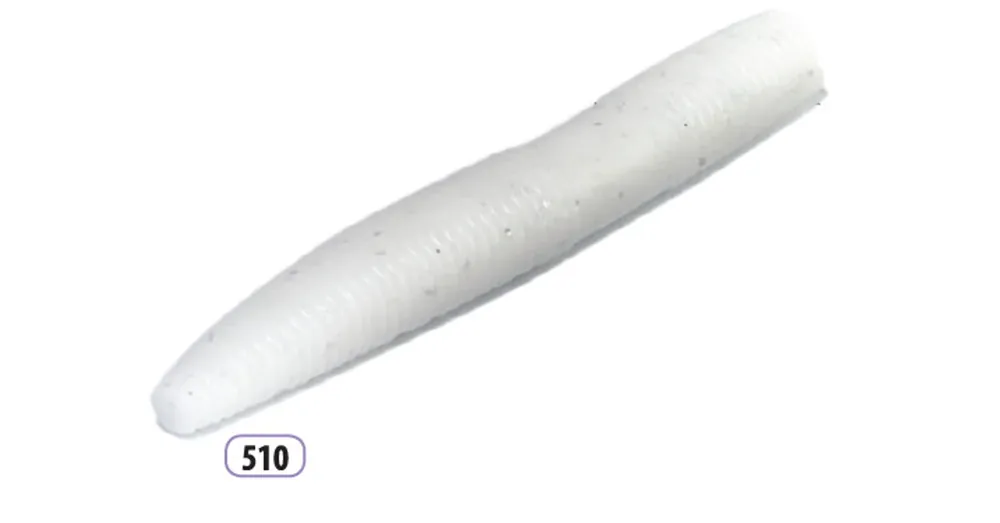 Fabrieksprijs Trabucco Slurp Bait Fat Trout Worm white glitter 10 db