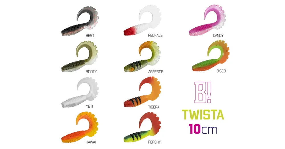 Hoge Kwaliteit Gumihal Delphin TWISTA UVs / 5db - 10cm/DISCO