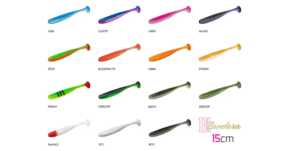 Aanbieding Gumihal Delphin ZANDERA UVs / 5db - 15cm/BOOTY