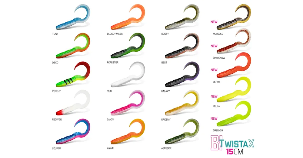 Aanbieding Gumihal Delphin TwistaX Eeltail UVs / 5db - 15cm/DISCO
