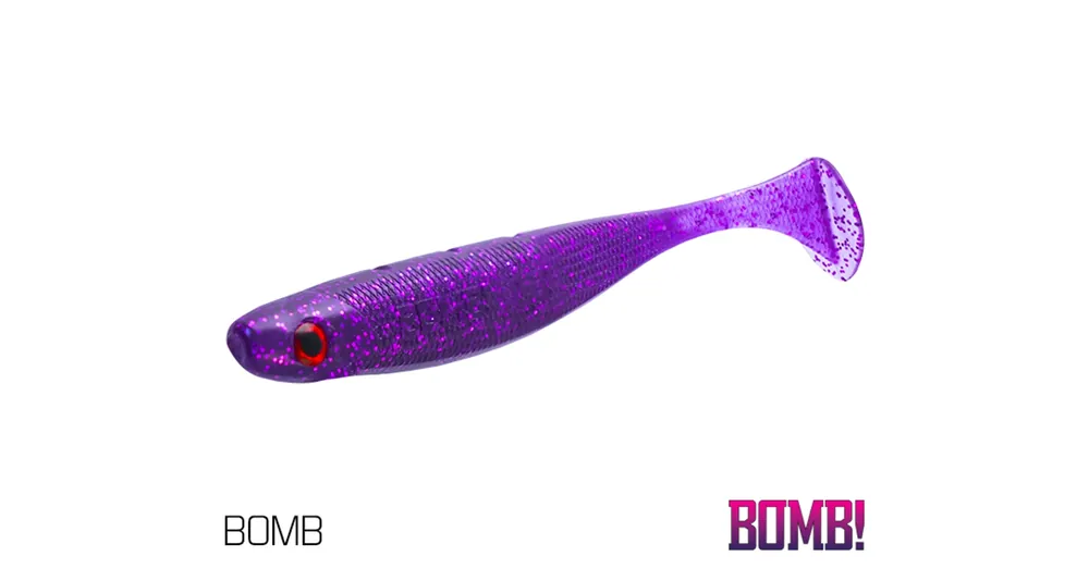 Aanbieding BOMB! Gumihal Rippa / 5db - 8cm/POLAR