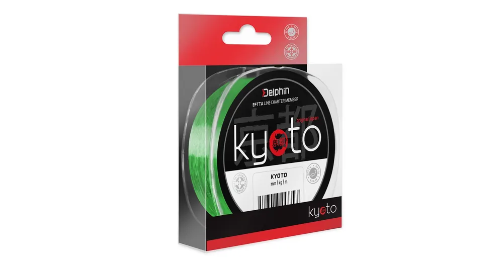 Aanbieding Monofil Delphin KYOTO / fluo zöld - 0,165mm 2,5kg 200m