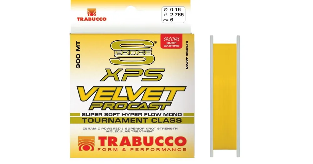 Trabucco S-Force Xps Velvet Pro Cast 300m 0,22mm monofil zsinór Express Levering