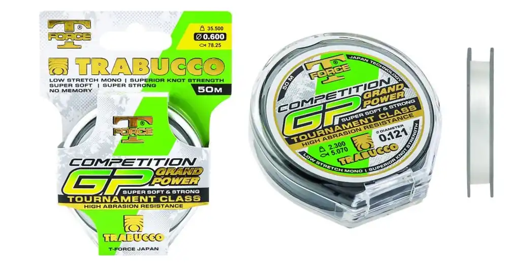 Trabucco T-Force Competition Grand Power 50m 0,20mm monofil előkezsinór Beperkt Aanbod