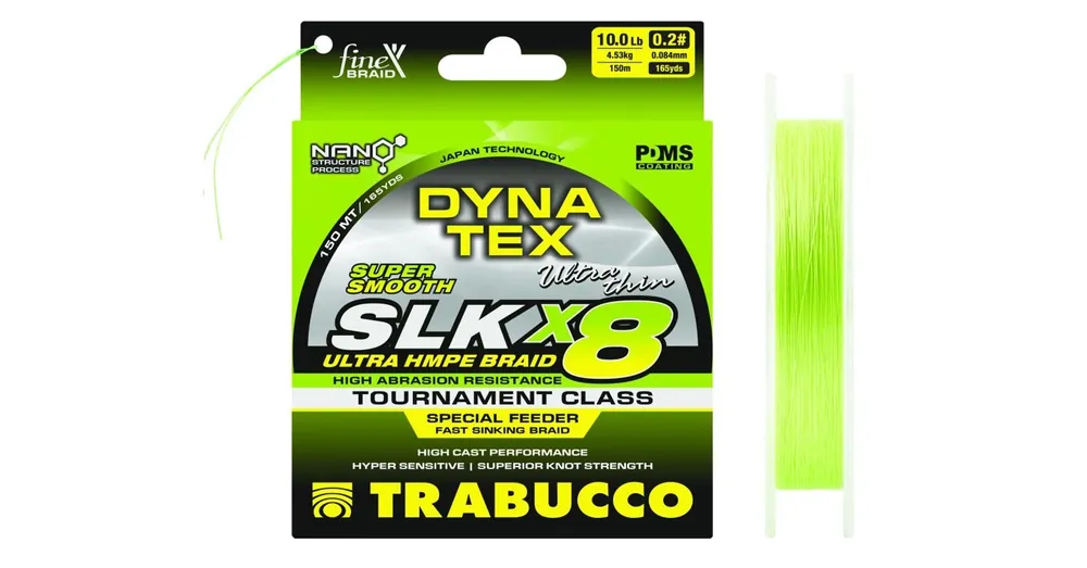 Trabucco Dyna-Tex SLK X8 Special Feeder Sinking 150m 0,084mm süllyedő fonott zsinór Lage Prijs