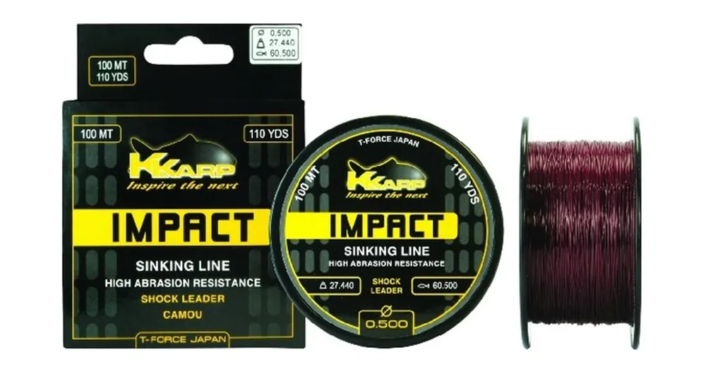 Speciale Aanbieding K-Karp Impact Shock Leader 100m 0,50mm monofil zsinór