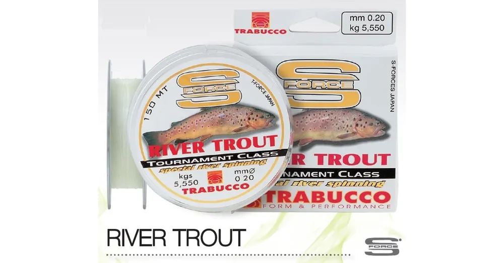 Laatste Kans Trabucco S-Force Spin-River Trout 150m 0,28mm monofil zsinór