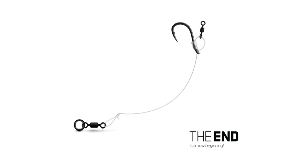 Koopje Delphin THE END CHOD Rig kötött horog 4db - 6cm / 0.45mm/ 6