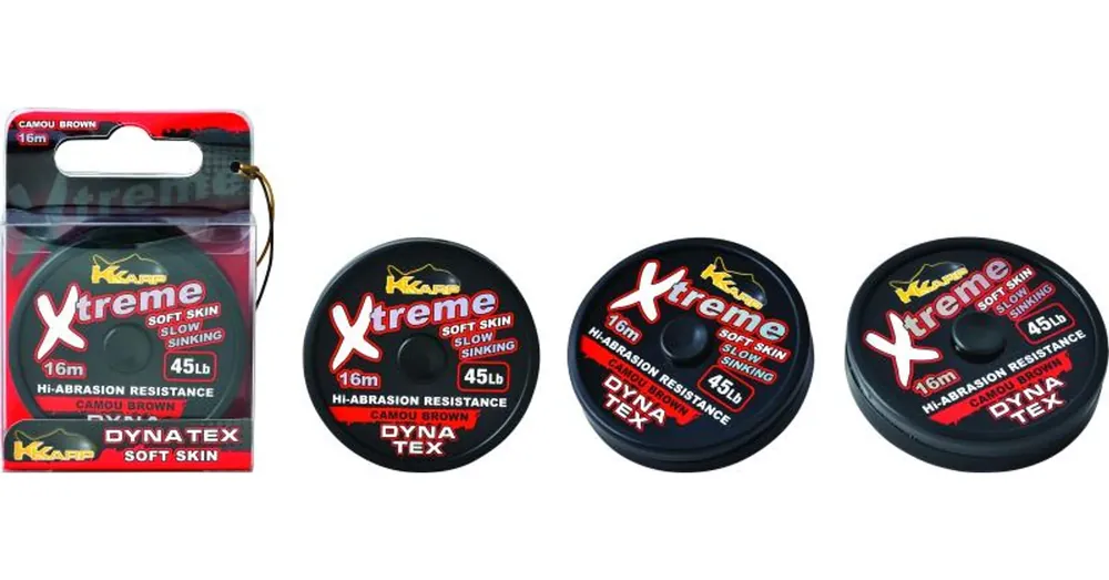 Op = Op K-Karp Dyna Tex Xtreme Soft 16 m 45 lb camo zöld fonott előkezsinór