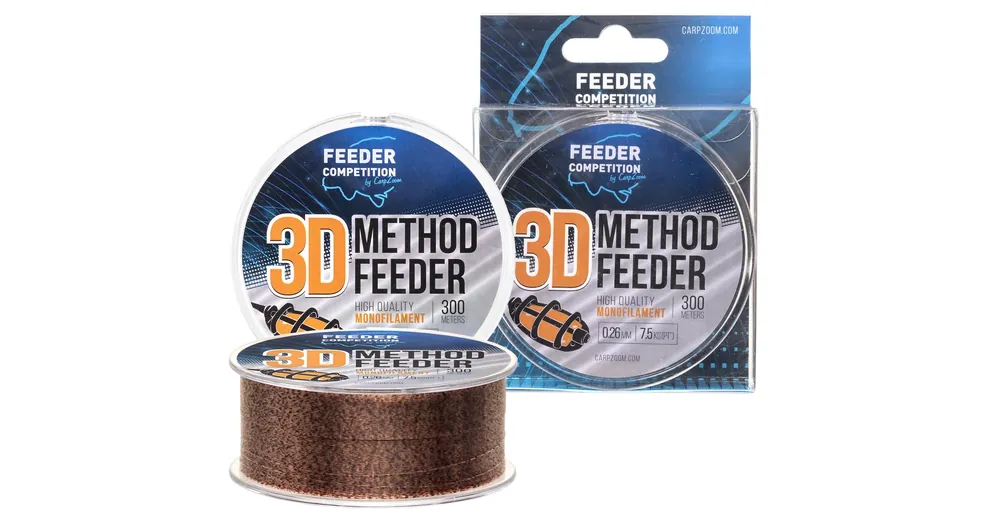 Carp Zoom FC 3D Method Feeder zsinór, o 0,18 mm, 300 m, 4,3 kg, 3D hatású Lage Prijs