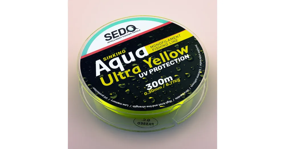 Weekendaanbieding SEDO Aqua Ultra Yellow 300 Méter Monofil Horgász zsinór - 0.28mm 7.62kg