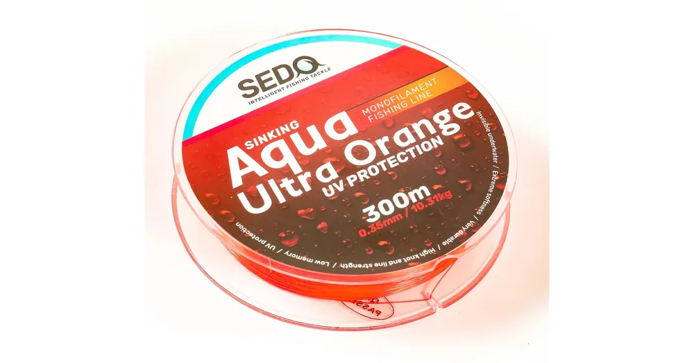 Weekendaanbieding SEDO Aqua Ultra Orange 300 Méter Monofil Horgász zsinór - 0.225mm 5.15kg