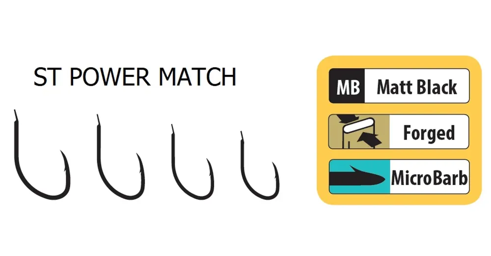 Direct Verzonden Trabucco St Power Match horog, méret 10