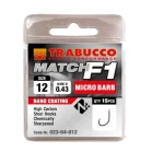 Beperkt Aanbod Trabucco F1 Match mikro szakállas horog, méret 18