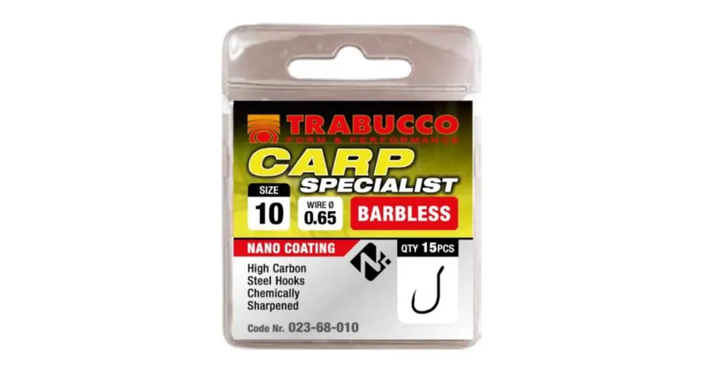 Weekendaanbieding Trabucco Carp Specialist szakáll nélküli horog, méret 14