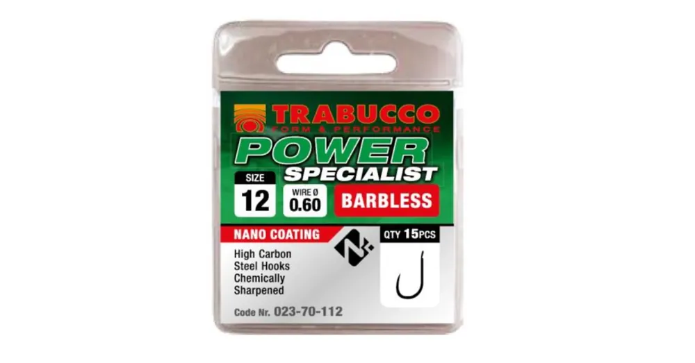 Aanbieding Trabucco Power Specialist szakáll nélküli horog, méret 18