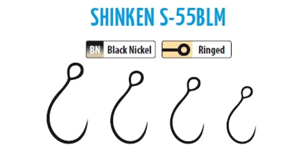 Finale Uitverkoop Trabucco Shinken Hooks S-55Blm Bn 10 10 db szakáll nélküli horog