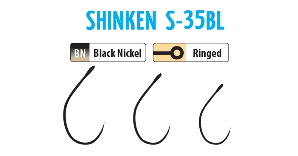 Premium Trabucco Shinken Hooks S-35Bl Bn 6 10 db szakáll nélküli horog