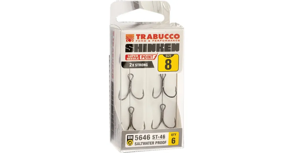 Trabucco Shinken St-46 hármas horog Bn 2 6 db/csg Premium