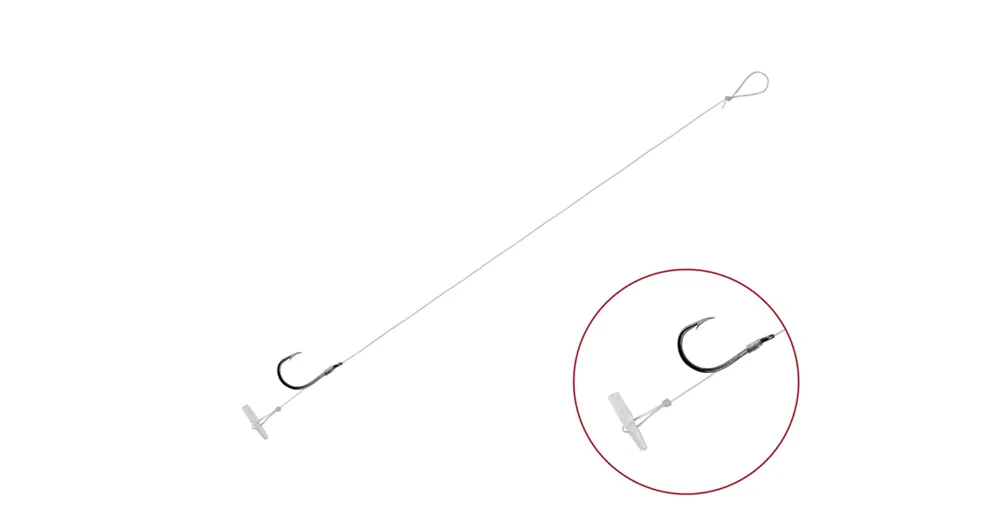 Nu Kopen Kötött horog Delphin FLR Quickstop / 6db - 8cm/ 0,22mm / BARB 8