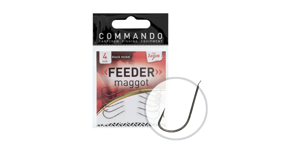 Alleen Vandaag Carp Zoom CZ Feeder horog csontkukachoz, 6, 10 db