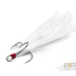 Beperkte Voorraad Delphin B!RD Hook TRIPLE / 3db - fehér tollak 6