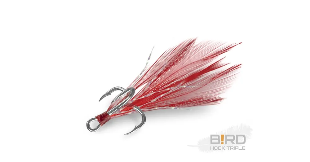 Tijdelijk Beschikbaar Delphin B!RD Hook TRIPLE / 3db - piros tollak 8