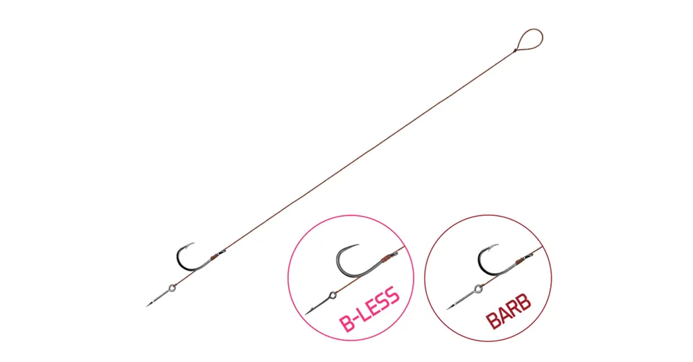 Kötött horog Delphin Proxi Sting / 6db - 8cm / 0,10mm / B-LESS 8 / Sting 5mm Lage Prijs