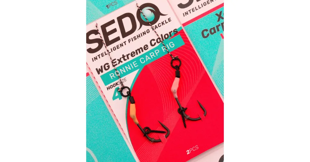 Gratis Retour SEDO WG Extreme Colours Ronnie Carp Rig Előkötött bojlis előke - 6