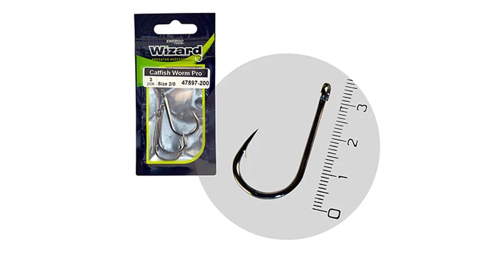Koopje WIZARD CATFISH WORM PRO 4/0 3DB/CSOMAG