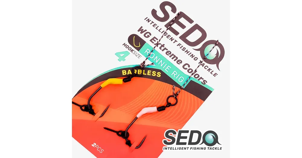 SEDO WG Extreme Colours Barbless Ronnie Carp Rig Előkötött bojlis előke - 6 Fabrieksprijs