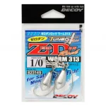 Aanbieding OFFSET HOROG SÚLYOZOTT DECOY WORM 313 ZERO-DAN ROCK 1/0 14gr