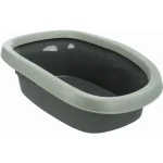 Macska WC Be Eco Carlo Peremes 38x17x58cm Antracit/Szürke-Zöld Op = Op
