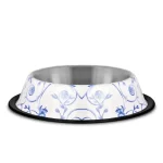 Raintech Rozsdamentes etetőtál, mintás, gumiperemes - felső 17,0cm/alsó 23,0cm, 0,70l Uitverkoop
