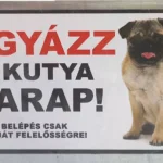 Exclusieve Aanbieding Kutyatábla -fém (mopsz) 9x13 cm