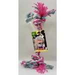 Goedkoop Panzi kutya rágókötél 15cm, rózsaszín