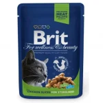 Brit Premium Cat Chicken Slices for Sterilised alutasakos 100 g Superprijs