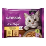 WHISKES ALUTASAK 4 PACK SZÁRNYAS MENÜ CASSEROLE ÍZESÍTÉSBEN MACSKÁK RÉSZÉRE 85 G 1.5 kg Gereduceerde Prijs