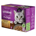 Weekendaanbieding WHISKAS ALUTASAK 12 PACK SZÁRNYAS CASSEROLE ÍZESÍTÉSBEN MACSKÁK RÉSZÉRE 85 G 12 x 85 g