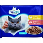 Uitverkoop PreVital alutasakos eledel csirkével, lazaccal 4 x 100 g