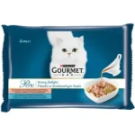 Gourmet Perle Gravy Delight lazac és tonhal 4 x 85 g Gratis Retour