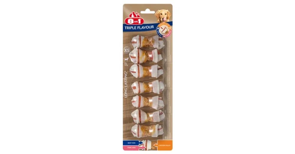 8 in 1 Triple Flavour rágócsont 1 db Favoriet