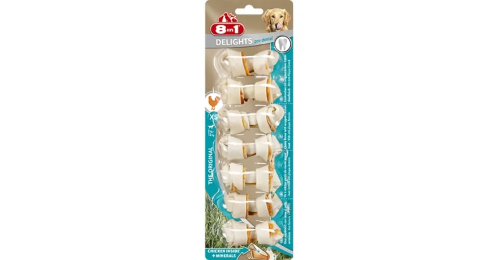 8 in 1 Delights Pro Dental - rágócsont XS g Veilige Betaling